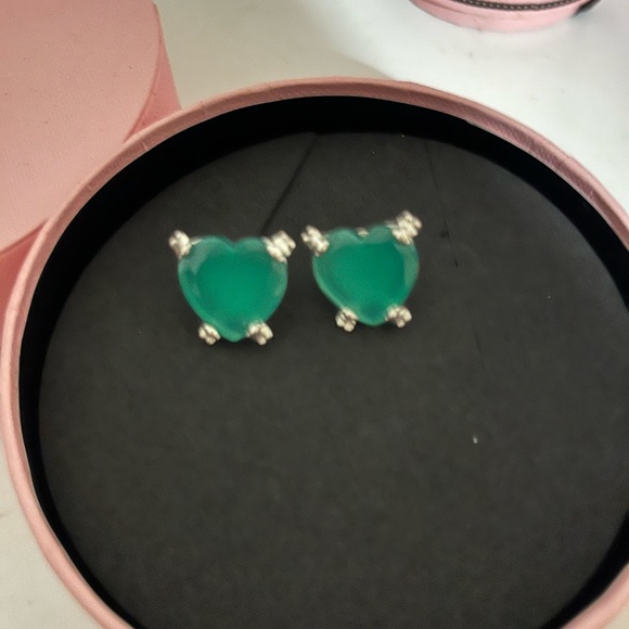 TOUS Color Pills earrings in sterling silver with faceted heart-cut - Picture 8 of 9